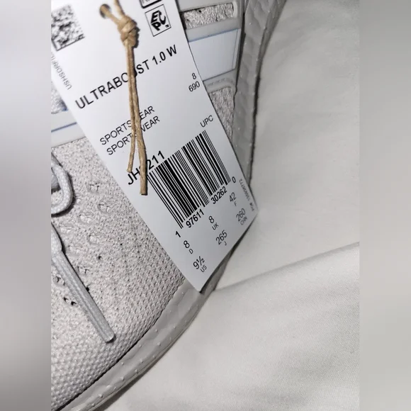Adidas Ultraboost Light Gray Sneakers - Picture 2 of 2